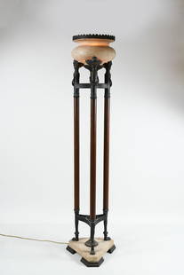 CONTEMPORARY ANTIQUE STYLE FLOOR LAMP / TORCHIERE: CONTEMPORARY ANTIQUE STYLE FLOOR LAMP / TORCHIERE: