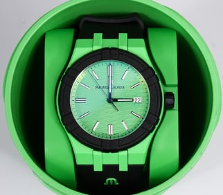 MAURICE LACROIX GREEN WATCH IN BOX