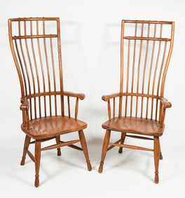 PR. HIBRITEN HIGHBACK WINDSOR ARMCHAIRS