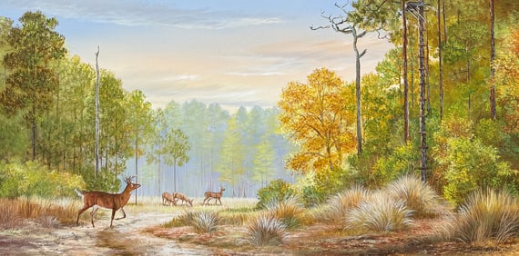 PANORAMIC ROBERT BUTLER FLORIDA HIGHWAYMEN PAINTING