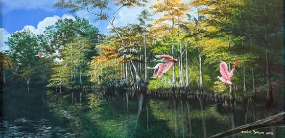 DANIEL BUTLER FLORIDA HIGHWAYMEN-STYLE PAINTING