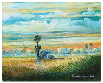 DORENE BUTLER HIGHWAYMEN-STYLE LANDSCAPE PAINTING