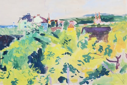 ROBERT KOHL W/C COUNTRY LANDSCAPE