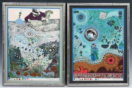 2 JUAN ROMERO LITHOGRAPHS