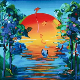 PETER MAX 1994 EMBOSSED LITHOGRAPH