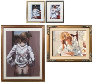 4PC. PORTRAITS OF WOMEN