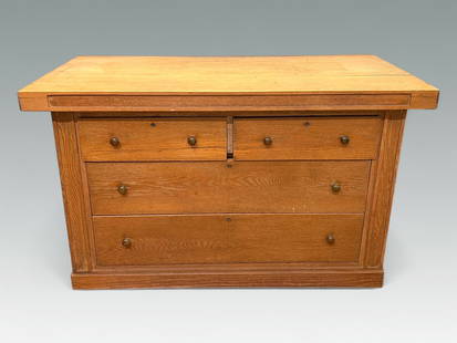 FRANK LLOYD WRIGHT INSPIRED STORAGE CHEST: FRANK LLOYD WRIGHT INSPIRED STORAGE CHEST: