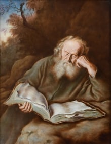 FRAMED ROSENTHAL PORCELAIN PLAQUE AFTER KONINCK