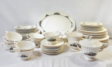 61 PC. LENOX "RUTLEDGE" DINNERWARE SET