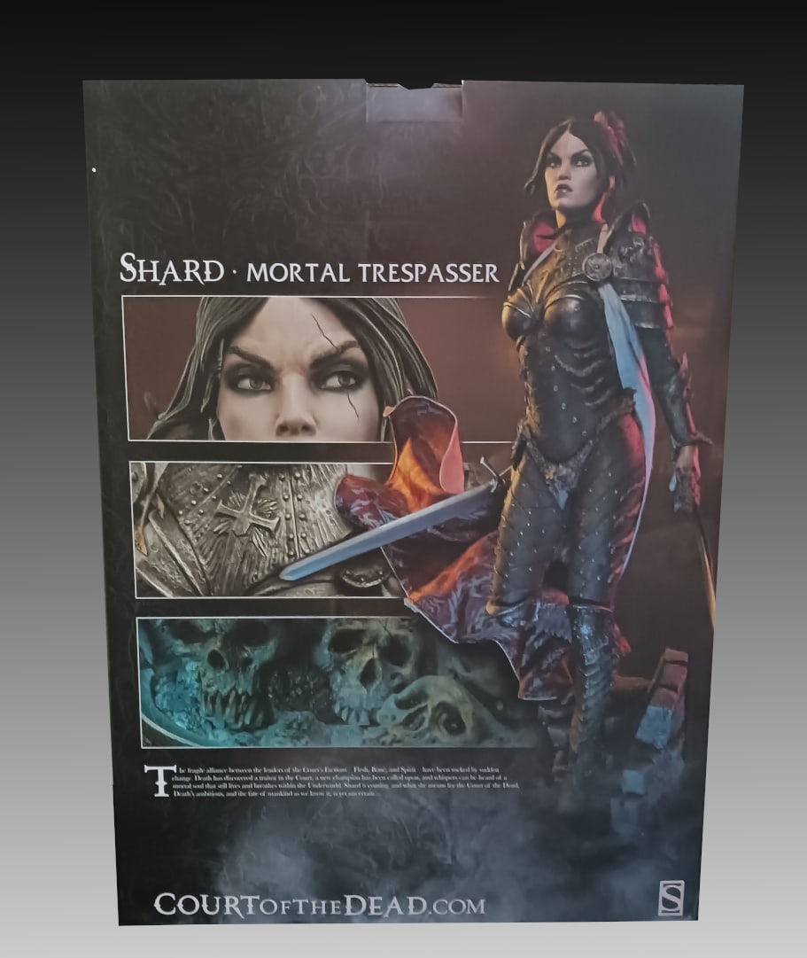 SIDESHOW COURT OF THE DEAD SHARD PREMIUM FIGURE: SIDESHOW COLLECTIBLES COURT OF THE DEAD “SHARD: MORTAL TRESPASSER” PREMIUM FORMAT FIGURE: A striking statue by Sideshow Collectibles depicting the character Shard from their original property 