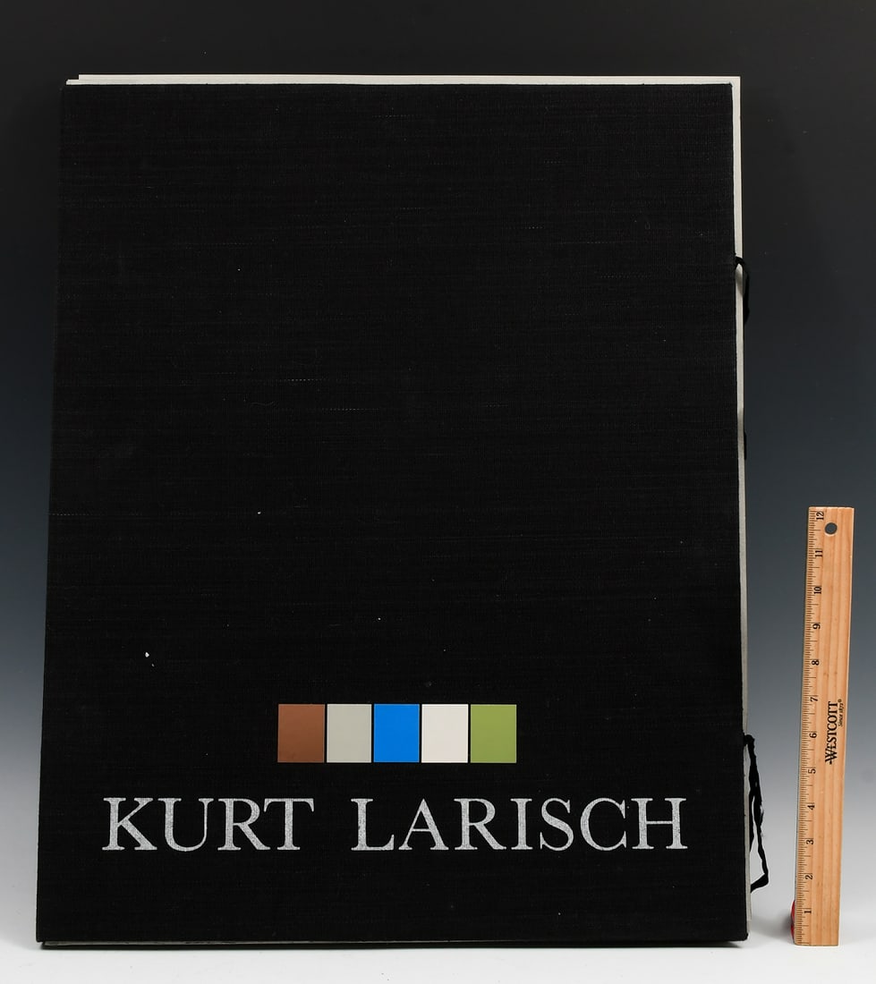 KURT LARISCH 4 SERIGRAPH PORTFOLIO: KURT LARISCH 4 SERIGRAPH PORTFOLIO: Original serigraph portfolio, missing the final piece. Limited edition prints, all signed, overall dimensions 24” x 19”.