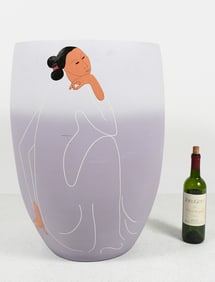 LARGE RC GORMAN LIMITED EDITION POTTERY VASE