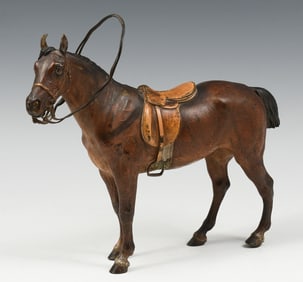 FRANZ XAVER BERGMANN COLD-PAINTED BRONZE HORSE