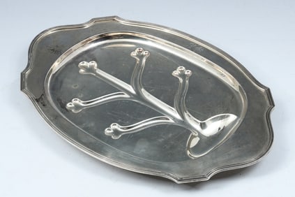 GORHAM STERLING TREE OF LIFE MEAT TRAY
