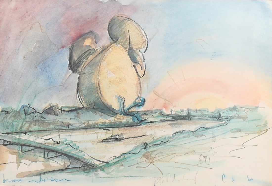 CLAES OLDENBERG WATERCOLOR (1 of 4)