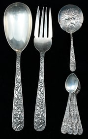 7 PC. S. KIRK & SON STERLING SILVER FLATWARE