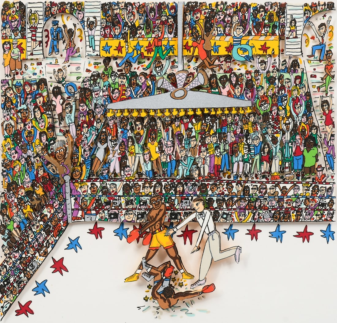 JAMES RIZZI 3-D LITHOGRAPH "THE CHAMP" (1 of 6)