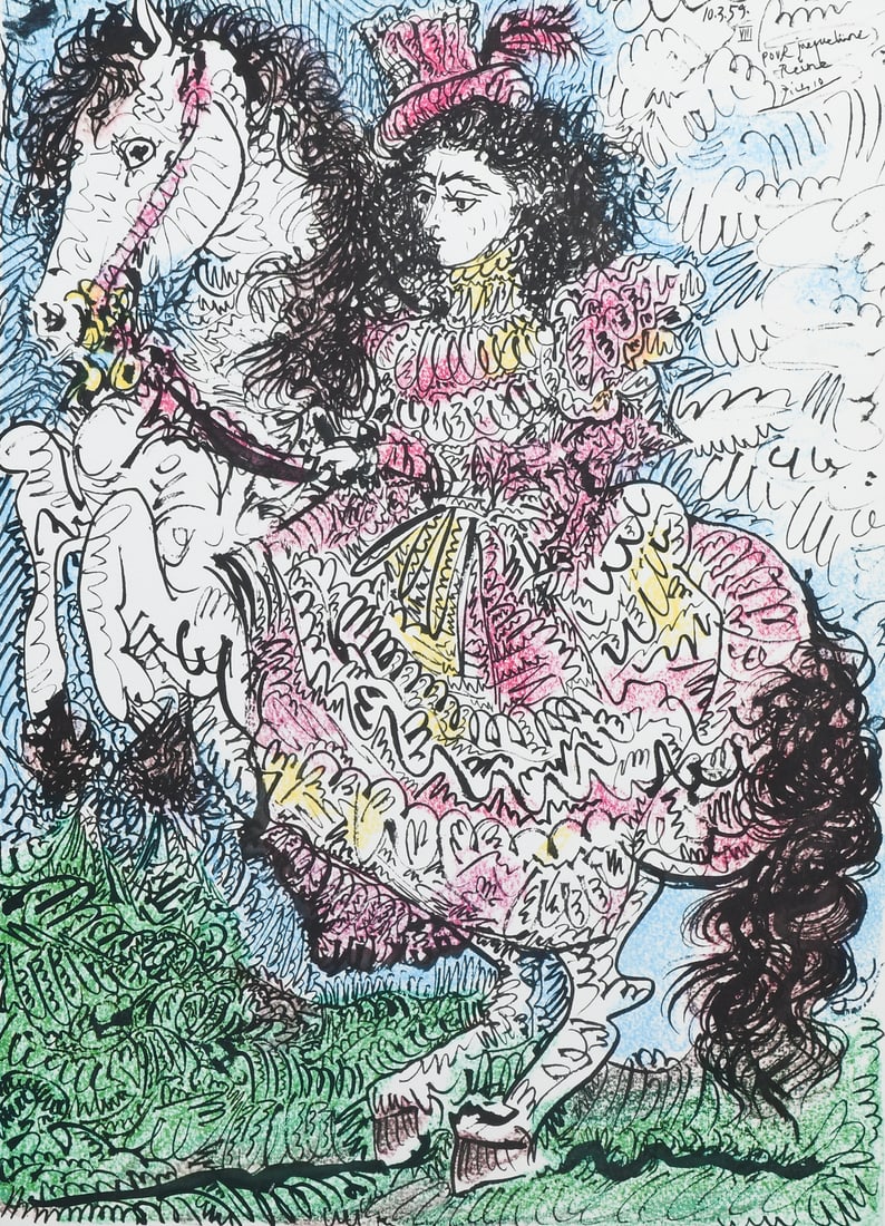 PABLO PICASSO "TOROS Y TOREROS" OFFSET LITHOGRAPH (1 of 7)