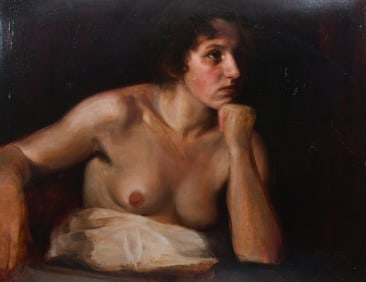 2-SIDED PAINTING WITH NUDE