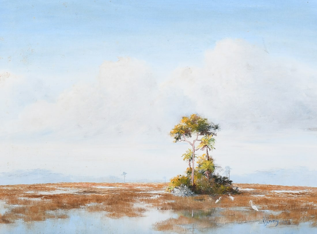 DINNY PRIVATEER HIGHWAYMEN-STYLE EVERGLADES PAINTING (1 of 5)