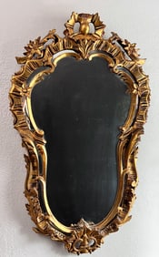 CARVED & GILT ROCOCO REVIVAL MIRROR