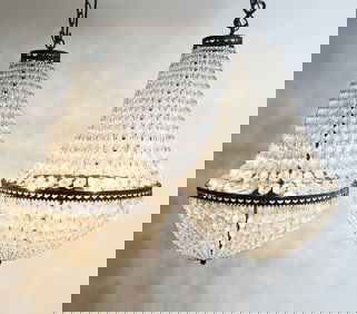 PR. FRENCH STYLE CRYSTAL CHANDELIERS