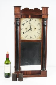 ORRIN HART COLUMN & SPLAT SHELF CLOCK