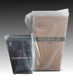 2PC. ICONIQ RED PYRAMID THING & LIGHT STAGE
