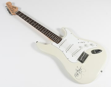 JON BON JOVI SIGNED FENDER SQUIRE ELECTRIC GUITAR
