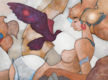 ENRIQUE SANCHEZ NUDE PAINTING