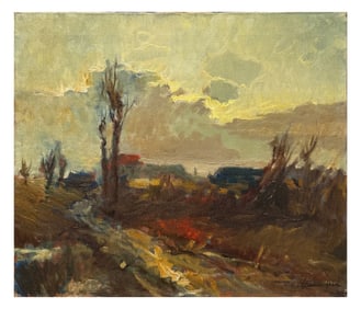 LINDENFELD COUNTRY LANDSCAPE PAINTING