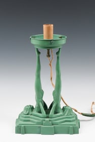 ART DECO FRANKART DOUBLE NUDE LAMP