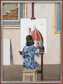 MARCO TACCONI PIETRA DURA MOSAIC “THE PAINTER”