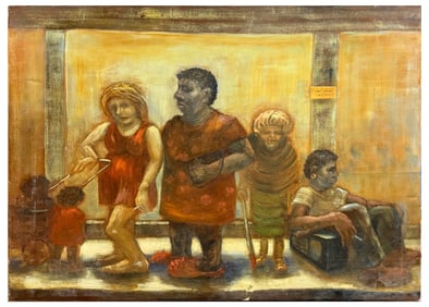 SALLY DUTTON WELFARE LINE PAINTING