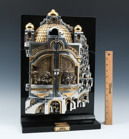 FRANK MEISLER "WEDDING" SCULPTURE WITH MUSIC BOX