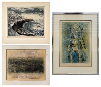 3PC. LAWRENCE HEYMAN MCM ETCHING LOT