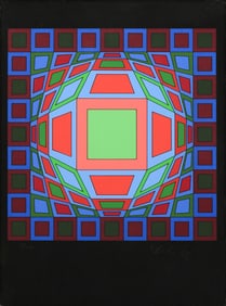 VASARELY OP-ART SERIGRAPH