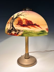 SCENIC HAND-PAINTED TABLE LAMP