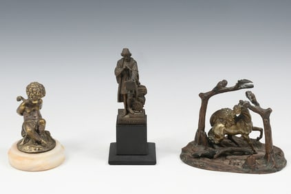 3PC. SMALL BRONZES