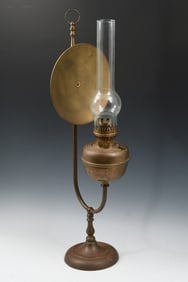 JOHN SCOTT LAMP CO. BRASS SURGEON'S LAMP