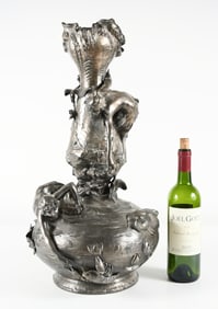 MERMAID ART NOUVEAU DOUBLE FIGURE VASE