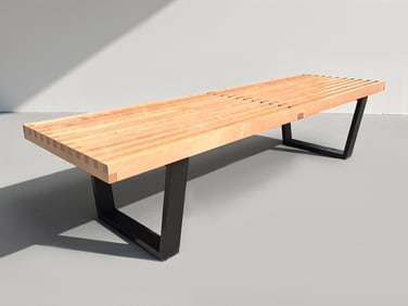 GEORGE NELSON FOR HERMAN MILLER SLATTED BENCH
