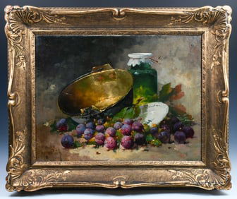 VICTOR GALLOIT STILL LIFE O/C