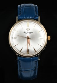 14K JULES JURGENSON 1960'S WRISTWATCH