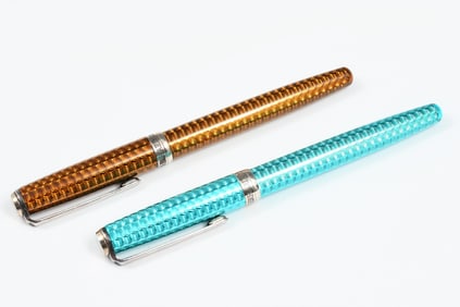 2 BOSSERT & ERHARD ROLLERBALL PENS