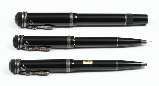 3 PC MONTBLANC AGATHA CHRISTIE PEN & PENCIL SET