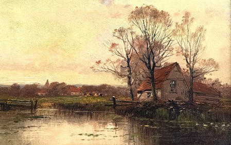 BARBIZON PAINTING SIGNED LEBOURG