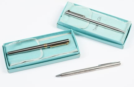 3 TIFFANY & CO. STERLING PENS