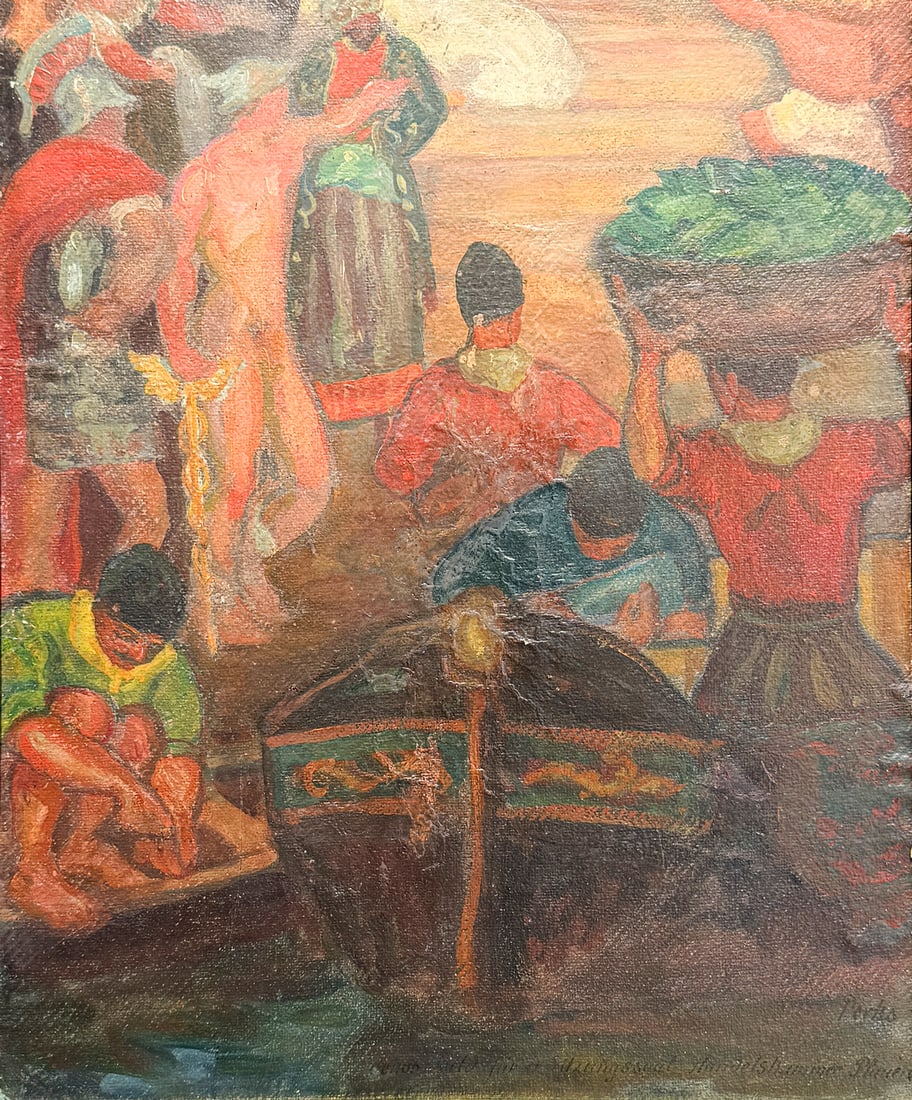 MURAL STUDY FOR THE PLAUEN CHAMBER OF COMMERCE (1 of 4)