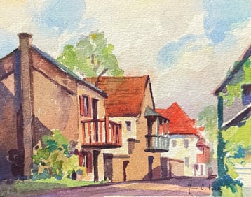 JOHN CUTHBERT HARE ST. AUGUSTINE STREET SCENE PAINTING